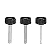Tool parts M4 x 30mm Male Thread Knurled Clamping Knobs Grip Thumb Screw On Type 3 Pcs