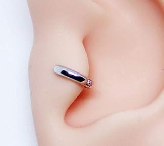 Mini Piercing Argola Folheada a Ouro Branco 4,5mm