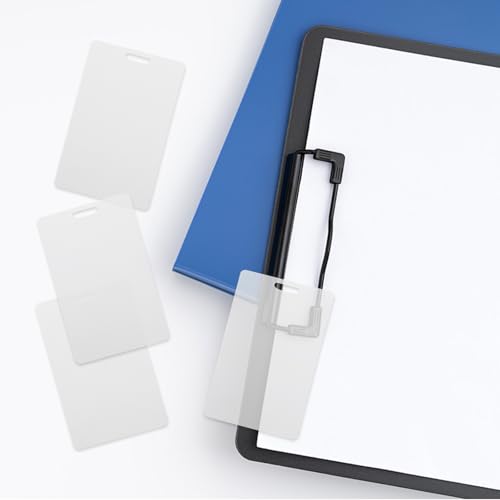 Tarjetas de presentación en blanco personalizables, PVC resistente de 86x54mm para bodas, 100 un 7