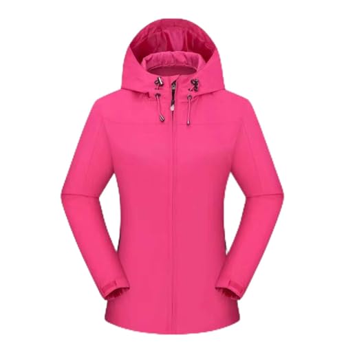 Veste d'extérieur à capuche femme coupe-vent fermeture éclair automne