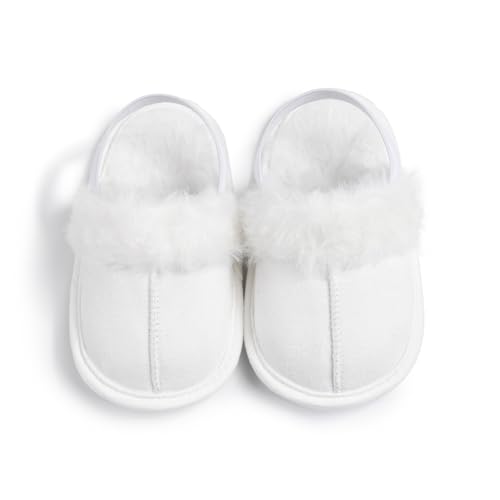 Toddler Baby Boys Girls Slippers Warm Slide Shoes Fluffy Soft Warm Socks Princess Flats Newborn Fuzzy Slippers Shoes