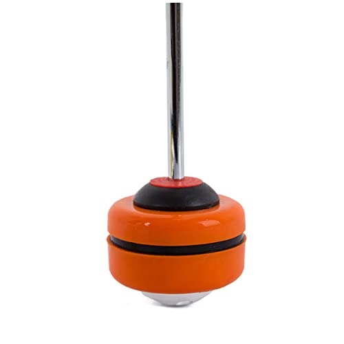 Baquetas de Tambor Metal con Cabeza de Silicona Naranja miniatura 4