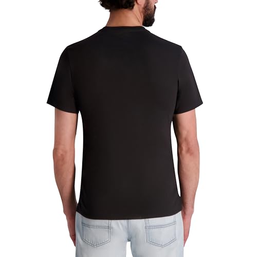 KARL LAGERFELD Men's Short Sleeve Karl Knight Crewneck Graphic Design T-Shirt4