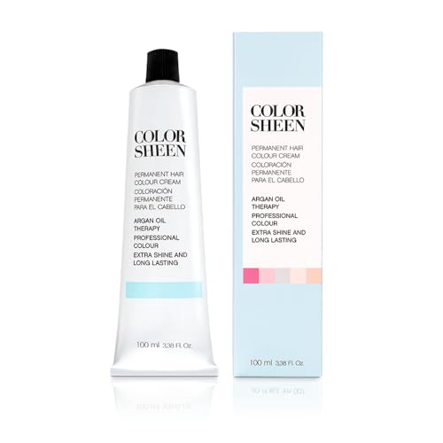 KOSSWELL PROFESSIONAL - Tinte Pelo Color Sheen 3 Castaño Oscuro, 100 ml, Coloración Permanente en Crema, con Aceite de Argán, Cobertura Total, Brillo y Color Intenso, Mayor Duración