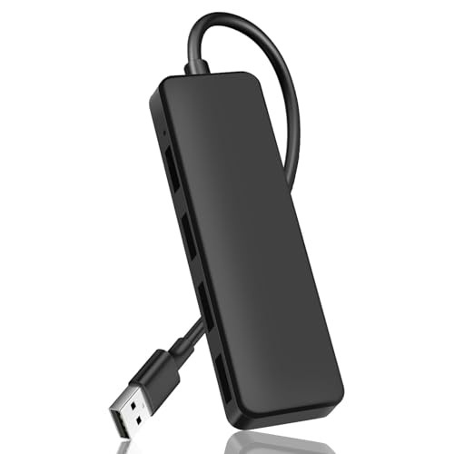 USB Hub 3.0, 4 Puertos US B 3.0 Adaptador, Portátil Ladron US B Extensor para PC, Computadoras Portátiles, Ps5, iMac