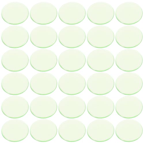 COSMEVIVI 100 Piezas Fichas Transparentes para Bingo Fichas Contadoras de Plástico Translúcidas para Recompensas Infantiles Accesorios Duraderos para Contar y Sumar