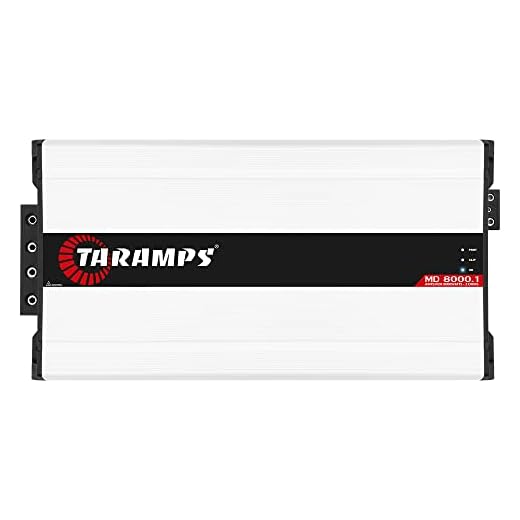Taramp's MD 8000.1 2 Ohms 8000 Watts Class D Full Range Mono Amplifier