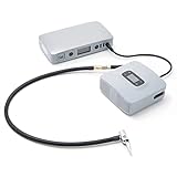 HALO Bolt ACDC Max with Air Compressor, Car Jump-Starting Portable Power Bank & Phone Laptop Charger with Interchangeable Air Nozzles, Silver Metallic (HALO-Bolt-ACDC-MAX+DC)