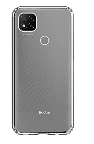 Image of COVERBLACK Transparent Rubber Case Back Cover for Mi REDMI 9 Activ - Transparent