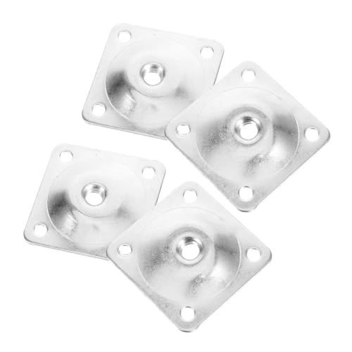 TOBBOMEY 4Pcs Leg Attachment Plates for Furniture Repair Easy Installation Mounting Brackets for Tables Chairs Sofas and Tables Durable Non Deforming Design