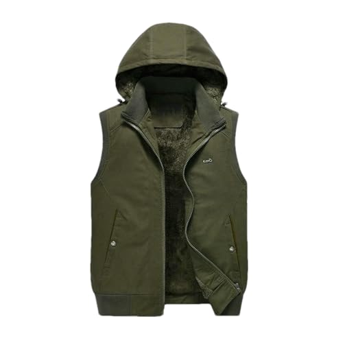 Chaleco para hombre resistente al viento con forro polar cálido EN8