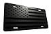 Matte Blk American Flag Heavy Duty Aluminum License Plate S14