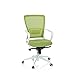 Produktbild hjh OFFICE 760017 Büro Drehstuhl ESTRIA Stoff Grün/Weiß Home-Office Stuhl Bürostuhl mit Netzrücken, höhenverstellbar