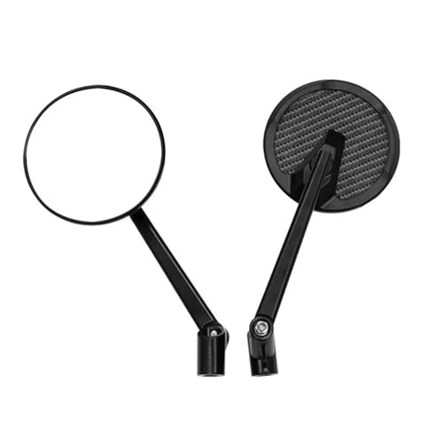 Espejos retrovisores de carbono universales motocicleta 8mm 10mm negro para moto naked scooter