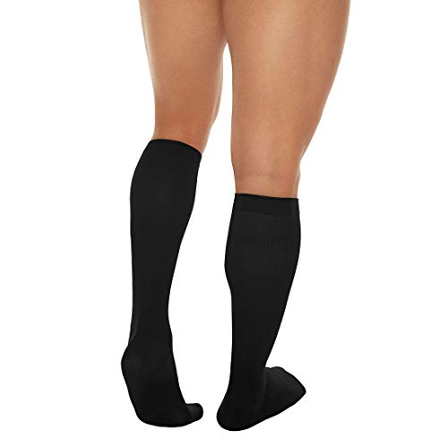 Meia 3/4 Suave Compressão Masculina, Preto, Pequeno, Kendall