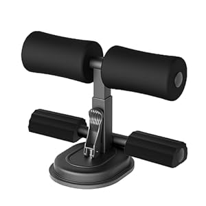 Sit Up Bar for Floor with Foot Holder,Abs Workout Equipment Portable Sit Up Assistant Device for Fitness Exercising Abdominal Muscles (Please check how to install the video correctly)