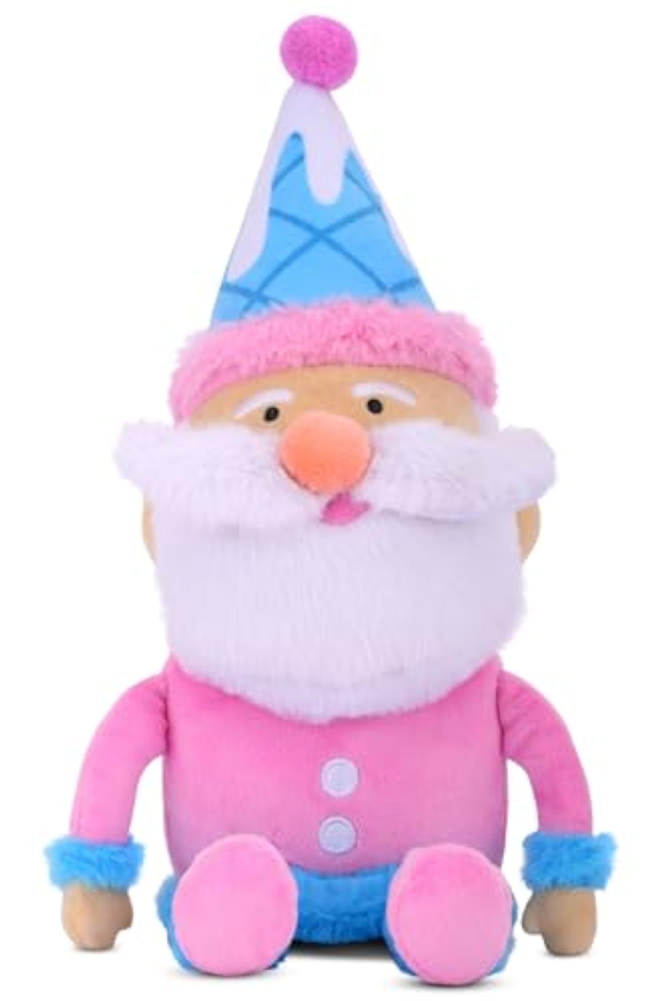 Sweet Santa Embroidered Accent Christmas Pillow Buddy