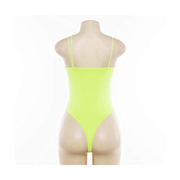PRIMODA-Womens-Sexy-Neon-Asymmetrical-Spaghetti-Strap-Bodysuit-Top-Deep-V-Neck-Sleeveless-Bodycon-Stretchy-Leotard PRIMODA Women's Sexy Neon Asymmetrical Spaghetti Strap Bodysuit Top Deep V-Neck Sleeveless Bodycon Stretchy Leotard(Neon-Green,S)