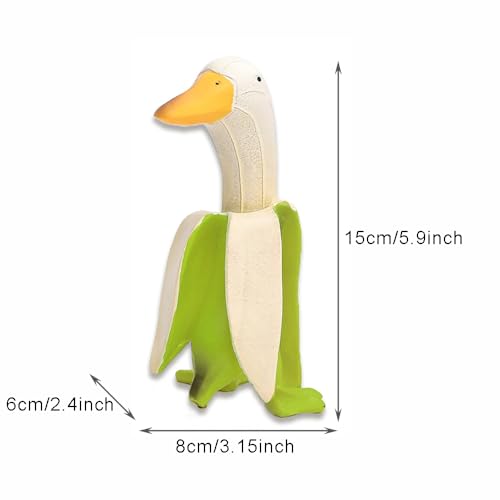 LSRVNM Bananen Ente Statue, Garten Kreative Bananenente, Bananenenten Skulptur, Hohe Temperaturbeständigkeit, Lange Nutzungsdauer, für Terrasse, Vorgarten, Garten – Bild 3