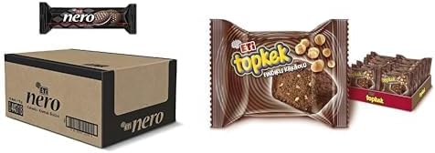 Eti Nero Kakaolu Bisküvi 110 g x 18 Adet ve Eti Topkek Fındıklı Kakaolu Kek 35 g x 24 Adet