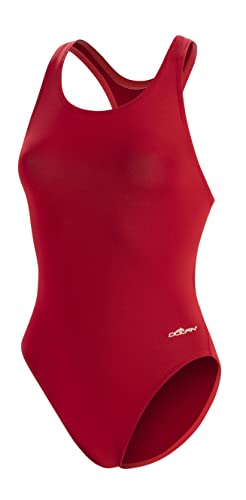 Image of Dolfin Swimwear Athletic One Piece Swimsuit - Pro Racerback Straps and Keyhole Back for Training, Sports, and Fitness