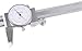 Accusize Industrial Tools 8''/200 mm by 0.001''/0.02 mm Dual Needle Precision Dial Caliper Stainless Steel in Fitted Case, Imperial/Metric, P920-S238