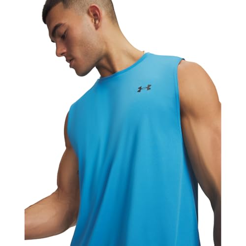 Under Armour Men's Velocity Muscle Tank Top, 452 Blue, MD by Under Armour - Used condition - Image 2
