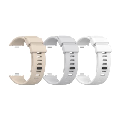 [LICHIFIT] Redmi Watch4/Xiaomi Smart Band Band8 pro�Ή��o���h �V���R���� �x���g �ւ��o���h �X�|�[�c�x���g �h�� �y�� �E���ȒP �i�x�[�W���{�O���[�{�z���C�g�j