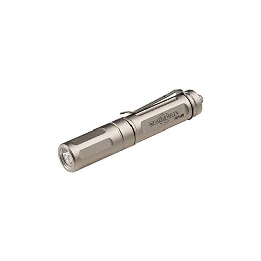 SureFire Titan Plus Ultra-Compact Variable-Output LED Keychain Light, Silver matte