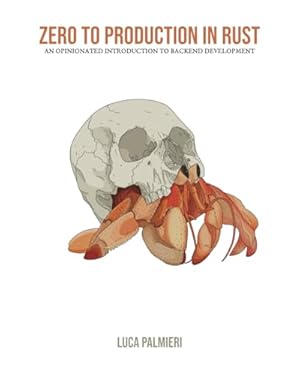 Book cover Zero To Production In Rust: An introduction to backend development