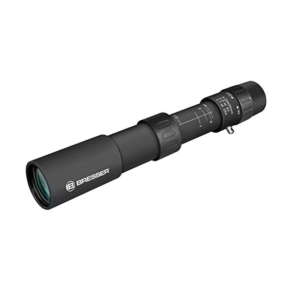 Bresser Zoom Monokular 8-25x25 Dachkant mit stufenlosem Zoom und Makrofunktion inklusive Transporttasche und Trageriemen