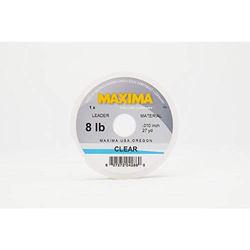Maxima Fishing Line Leader Wheel, Clear, 8-Pound, 27-Yard