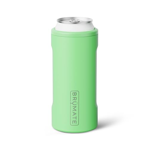 Image of BruMate Hopsulator Slim Can Cooler Insulated for 12oz Slim Cans | Skinny Can Insulated Stainless Steel Drink Holder for Hard Seltzer, Beer, Soda, and Energy Drinks (Kiwi)