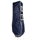 Waterproof Foldable Bag Rain Cover for Travel – Oxford Cloth Protective Cover, 130 x 53 x 22 cm, 650g, Compatible with Stand & Cart(DEEP Blue)