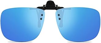 Polarized Unisex Clip on Flip up Sunglasses over Prescription and Reading Glasses Frames