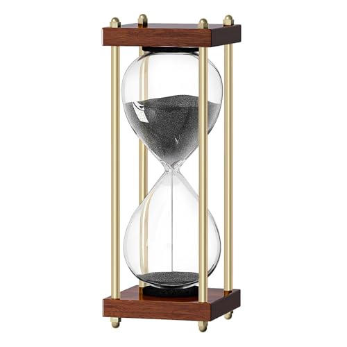 OMCCHK Holz Sanduhr, Wohnzimmer, Heim Büro Deko, Vintage Sanduhren Timer für Kochzeit, Yoga, Meditation, Schreibtisch Gadgets, Geburtstagsgeschenk