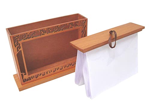 Desconocido Album Caja Marco Fotos PORTAFOTOS Madera Calada Marron para Fotos 10x15 CM