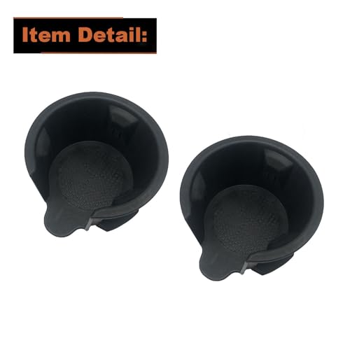 Insertos para portavasos consola central 2 piezas negro miniatura 6