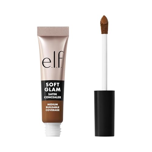 Image of e.l.f. Soft Glam Satin Concealer, Medium Coverage For Blemishes & Under-Eye, Crease-Resistant, Long Lasting, Vegan & Cruelty-Free, 53 Deep Neutral