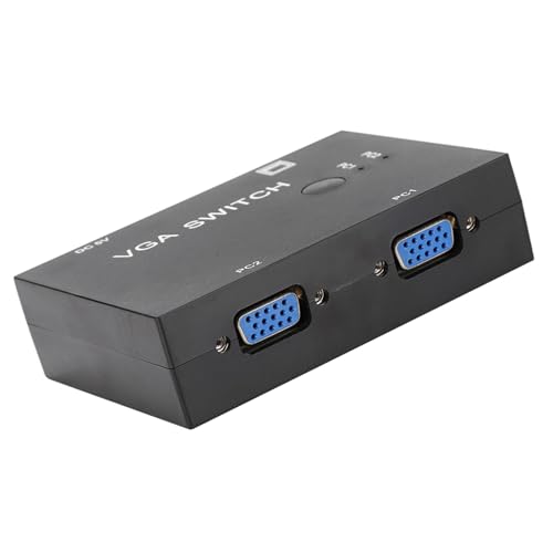 VGA-Umschalter mit Zwei Eingängen und Einem Ausgang, 2-Port VGA Switch für Mehrere Computer-Hosts