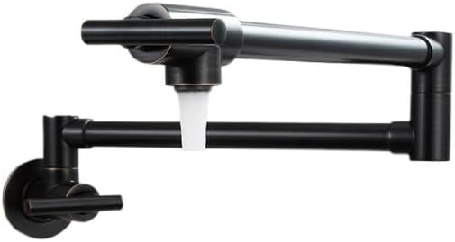 Brass In-Wall Single Cold Faucet Foldable Dual Switch Rotary Tap For Kitchen Bathroom Laundry(D)