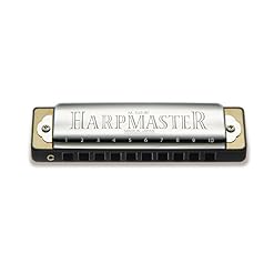 Suzuki MR200C Harpmaster Harmonica diatonique en do 10 trous Chrome (10cm) - Les Beatles, Paul McCartney, John Lennon, RIngo Starr, George Harrison