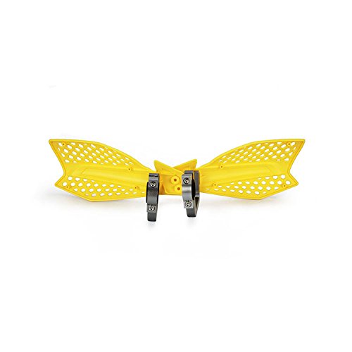 Image of Motorcycle Handguards Double Layer Protection 7 /8 inchand 11 /8 inchUniversal for RMZ450 DRZ125 DRZ400 RM85 RM125 DR650 Rally 500 Dirt Pit Bike ATV Off Road Motocross Yellow