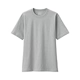無印良品 紳士 洗いざらし太番手クルーネック半袖Tシャツ メンズ AB1MFA4S グレー 紳士XL