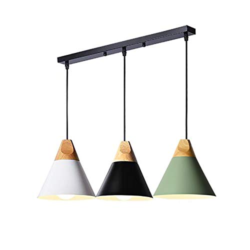 Pendentif moderne de plafond réglable luminaire suspendu noir pour couloir