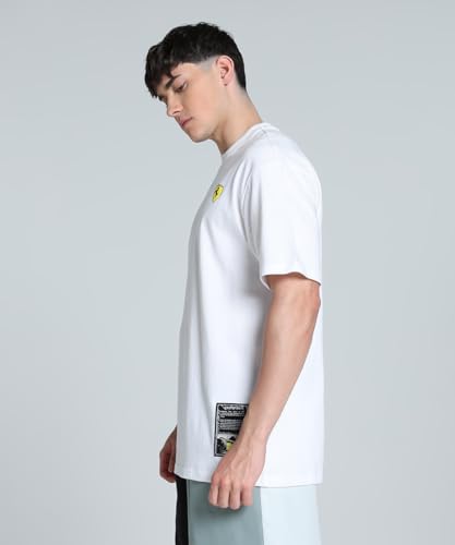 PUMA Men's Regular Fit White T-Shirt - Image 3