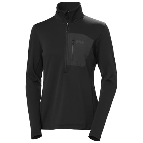 Fleece Helly Hansen Versalite demi-zip noir pour randonnée