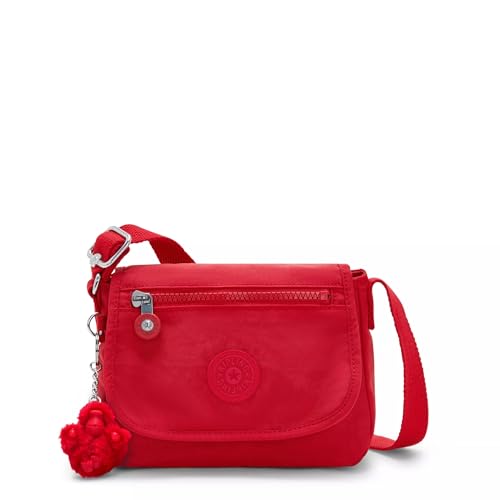 Kipling Bolsa transversal pequena Sabian, Vermelho Rouge, 7.75'L x 5.75'H x 3.5'D