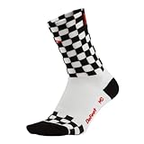 DeFeet Aireator Checkmate Socks, Black/White, Medium