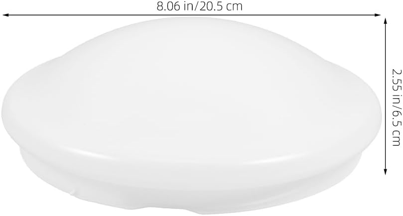 2 Pcs Flush Mount Ceiling Light Shade Covers 8.07In Round Mushroom Lampshade Replacement for Pendant Lights Bathroom Bedroom Fixtures